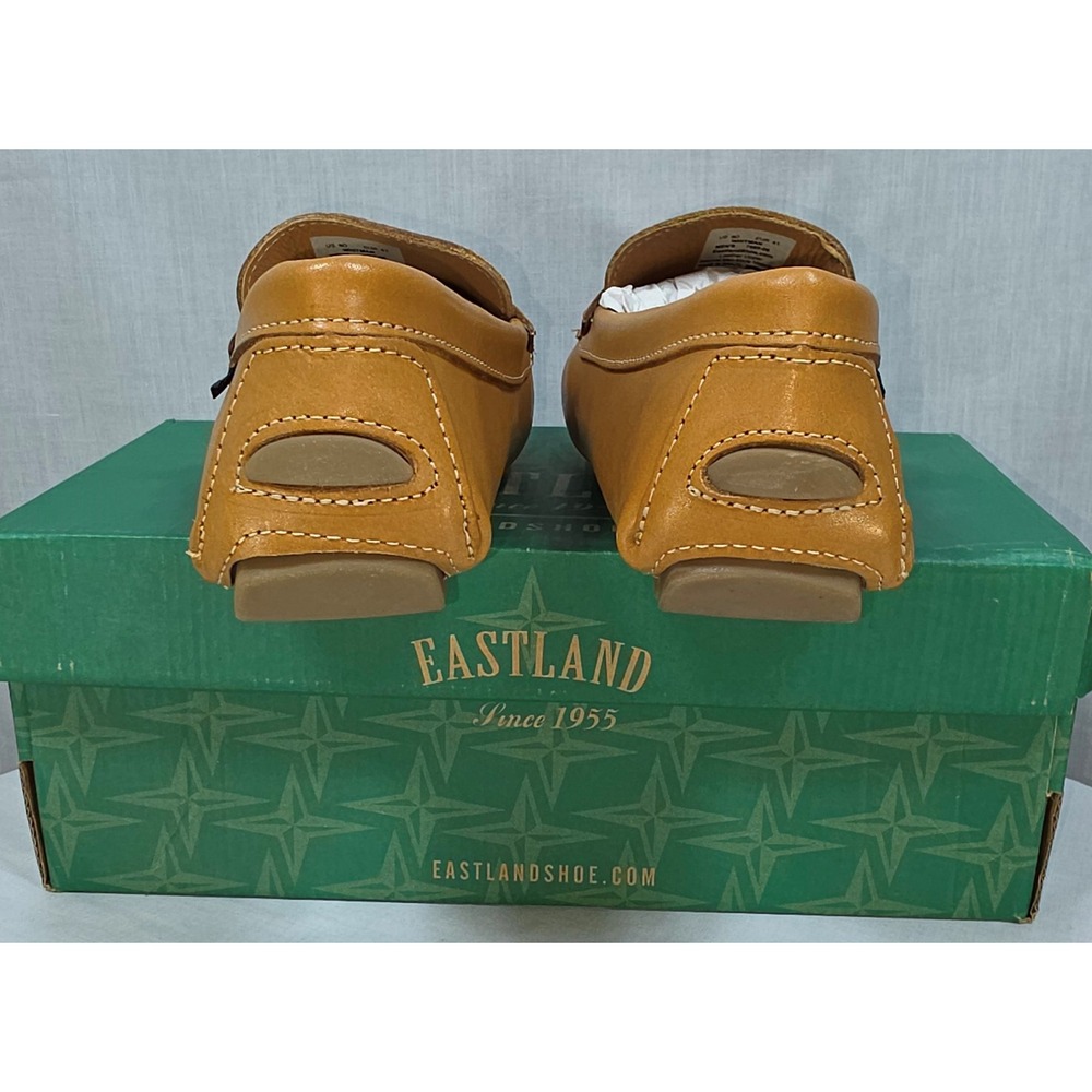 Eastland Whitman Camel Leather Driving Loafers Men's 8 Slip On Shoes - Picture 8 of 11